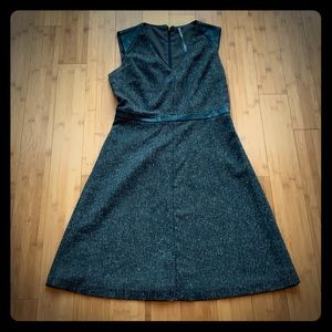 Marc New York dress with faux leather detailing